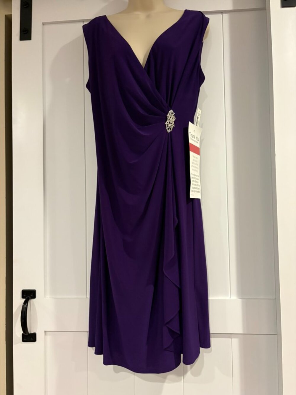 NWT, R&M Richards Purple/Iris Dress, size 14